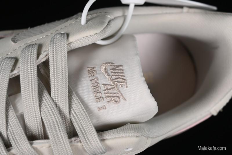 Nike Air Force 1 PLT AF ORM Triple White Low Top Casual Sneakers - DJ9946-108