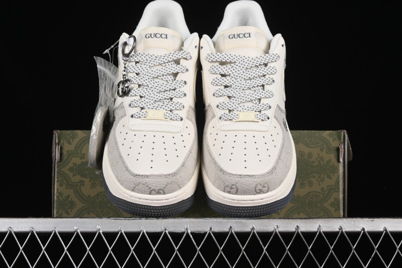 Nike Air Force 1 '07 Low Gucci Collaboration - Ash Grey Low-Top Casual Sneakers BB9577-102