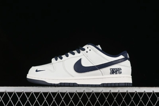 Nike SB Dunk Low NYC Collaboration Dark Blue Low-Top Casual Skateboarding Shoes - NC2103-303