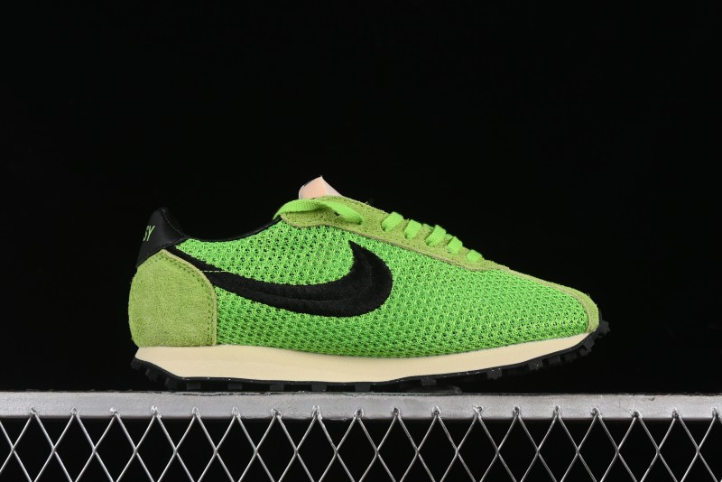 Nike Stussy Roshe Run LD-1000 Comfortable Versatile Non-Slip Durable Waffle Low-Top Casual Running Shoes - FQ5369-300