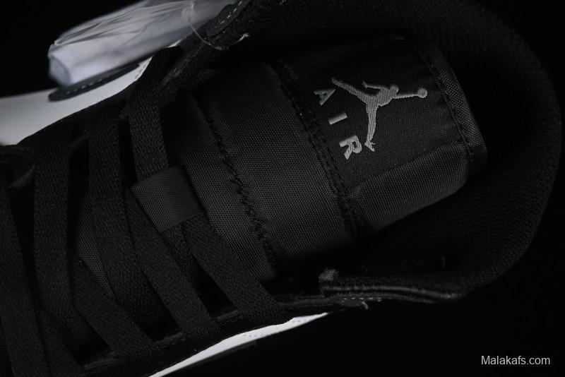 Nike Air Jordan 1 Mid AJ1 White Black Grey Mid-Top Casual Sneakers - DQ8426-001