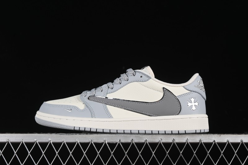 Nike Travis Scott x Fragment Design x Air Jordan 1 Low OG SP AJ1 Retro Sneakers - DM7866-016