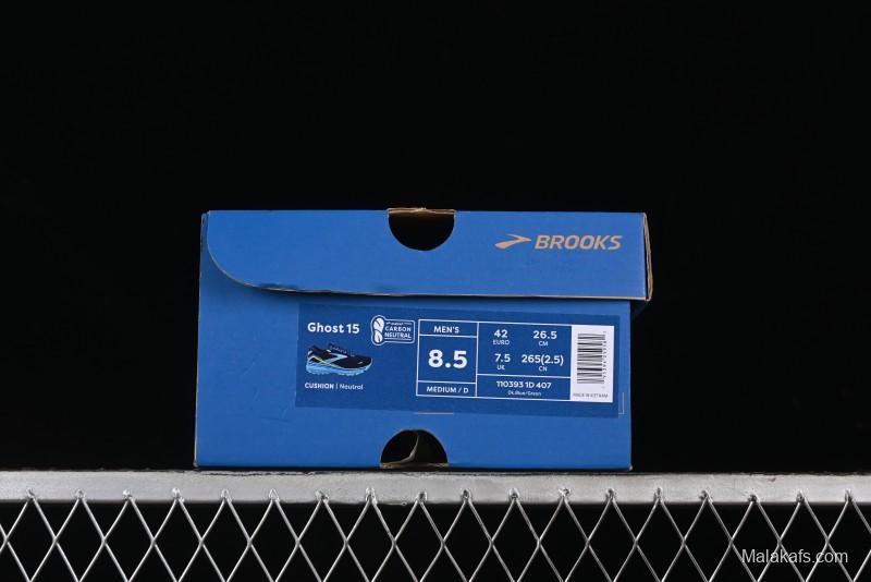 Brooks Ghost 15 Low-Cut Breathable Cushioned Support Running Shoes - 1103931D407