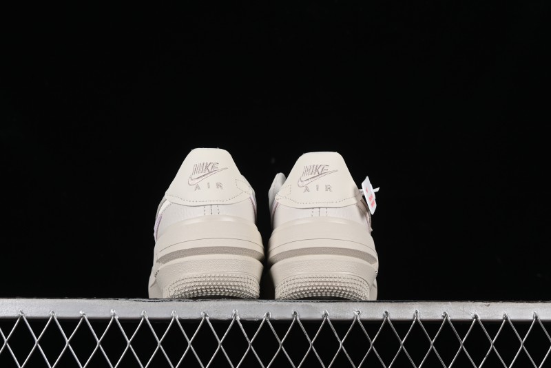 Nike Air Force 1 PLT AF ORM Triple White Low Top Casual Sneakers - DJ9946-108