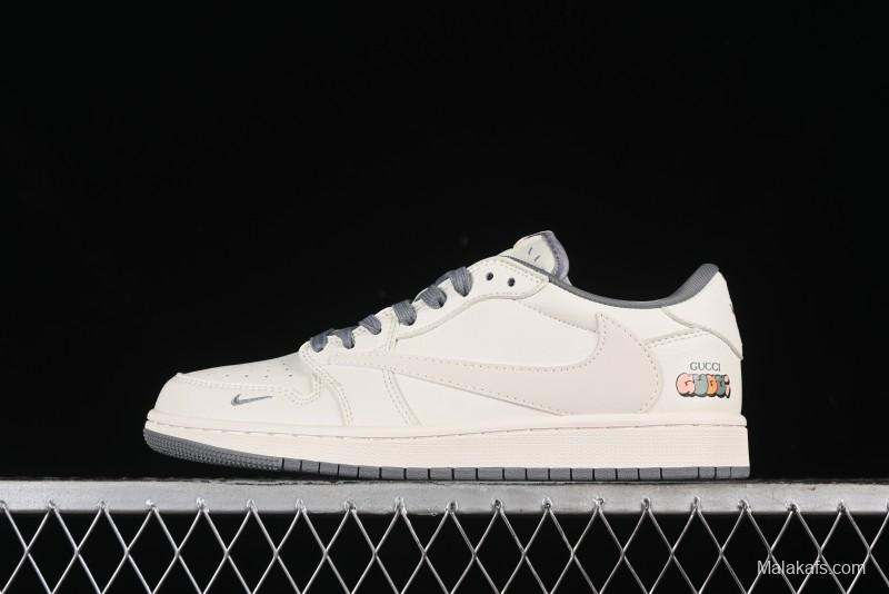 Nike Travis Scott x Fragment Design x Air Jordan 1 Low OG SP AJ1 Low Top Casual Sneakers - DM6688-607