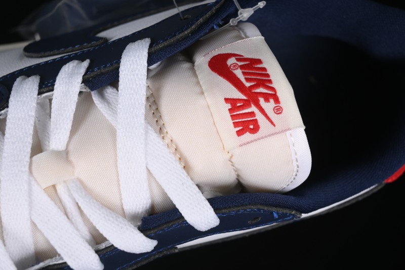 Nike Air Jordan 1 Low OG "Howard University" Casual Sneakers with Blue Toe and Red Heel - HQ2993-100