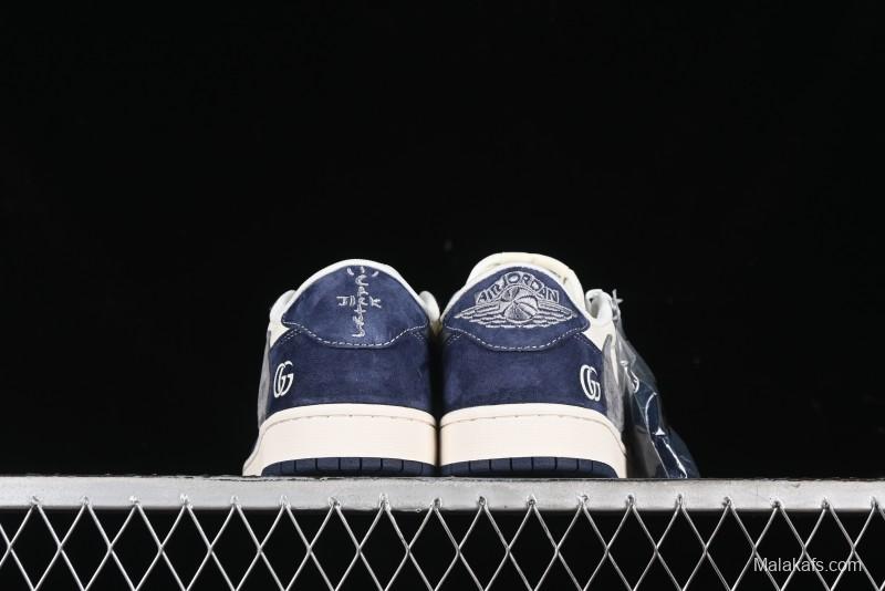 Nike Travis Scott x Fragment Design x Air Jordan 1 Low OG SP AJ1 Gucci Collaboration - XY2688-109