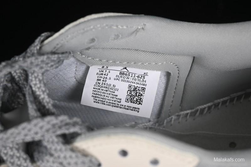 Nike Travis Scott x Fragment Design x Air Jordan 1 Low OG SP AJ1 Bape Collaboration - Moon Shadow Grey Low Top Casual Sneakers BB6511-625