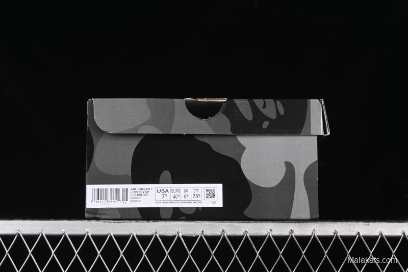 Nike Travis Scott x Fragment Design x Air Jordan 1 Low OG SP AJ1 Bape Collaboration - LJ5188-021