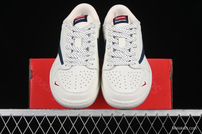 Nike Travis Scott x Fragment Design x Air Jordan 1 Low OG SP AJ1 Supreme Collaboration - JH6088-608