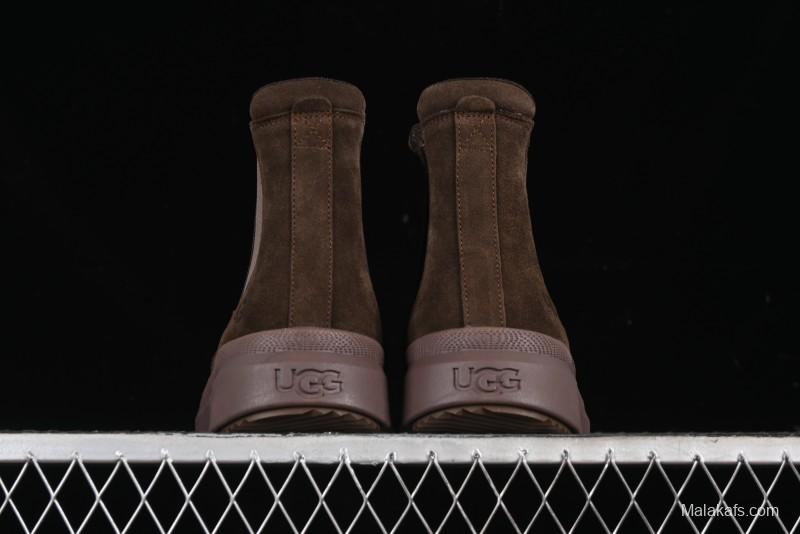 UGG Burleigh Chelsea Winter Boots for Men with Lightweight Anti-Slip Sole and Genuine Wool Leather - 1152050