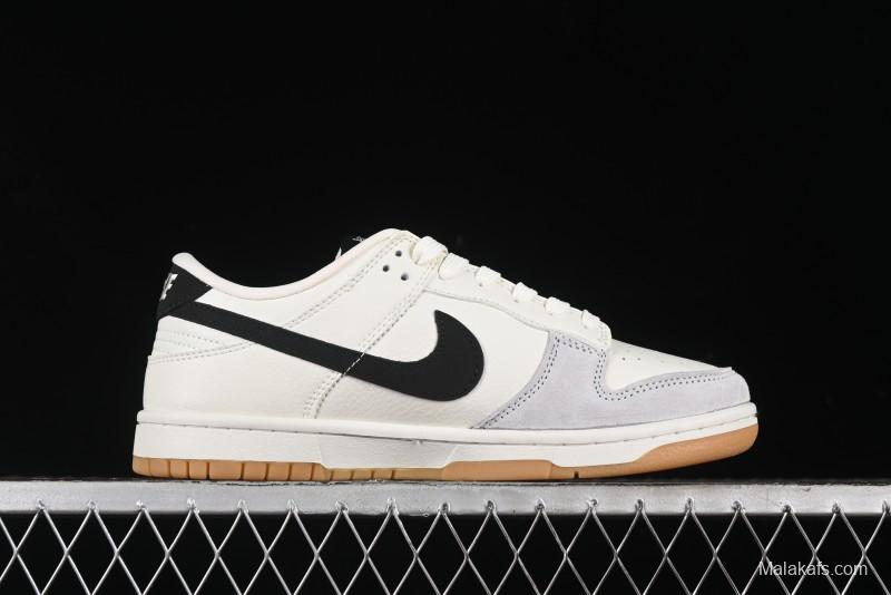 Nike SB Dunk Low Black 8 Collaboration - Beige Grey Black Gum Anniversary Custom Low-Top Casual Skate Shoes - CH6336-227