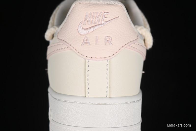Nike Air Force 1 '07 Low Pink Deconstructed Swoosh Casual Sneakers - FC8110-181