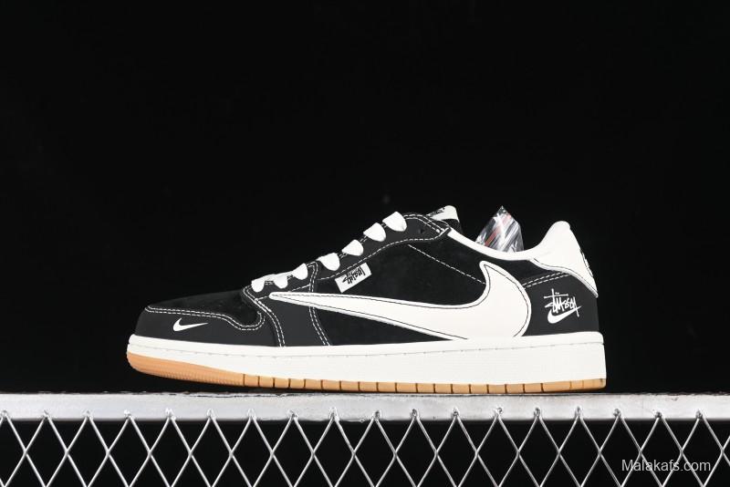Nike Travis Scott x Fragment Design x Air Jordan 1 Low OG SP AJ1 Retro Sneakers - JH6089-004
