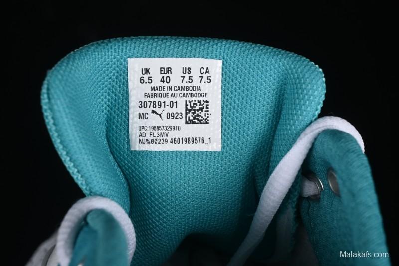 Puma Sparco Future Round Toe Lace-Up Leather Fabric Low-Top Lifestyle Casual Shoes - 307891-01