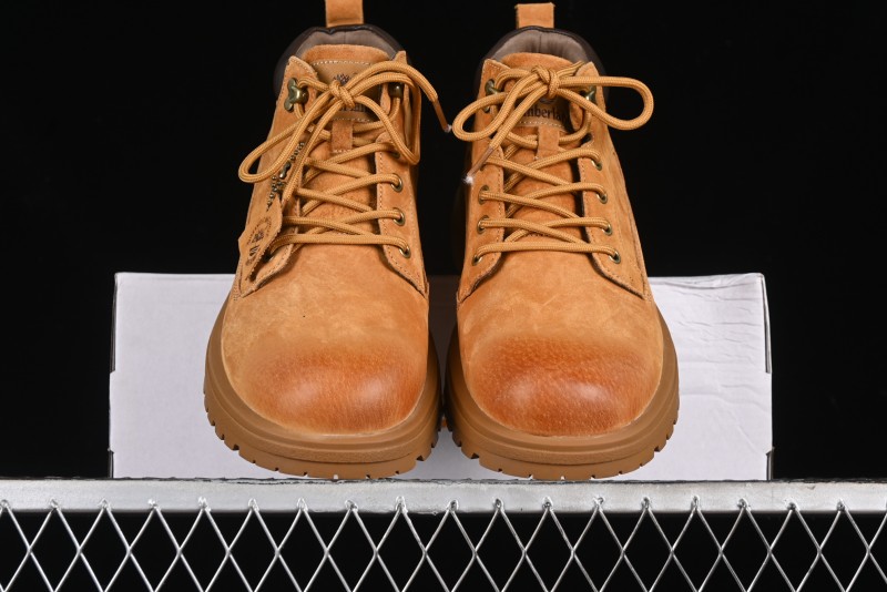 Timberland Outdoor Mid-Top Casual Martin Boots with Premium Italian Suede Leather - TB10059YELLOW