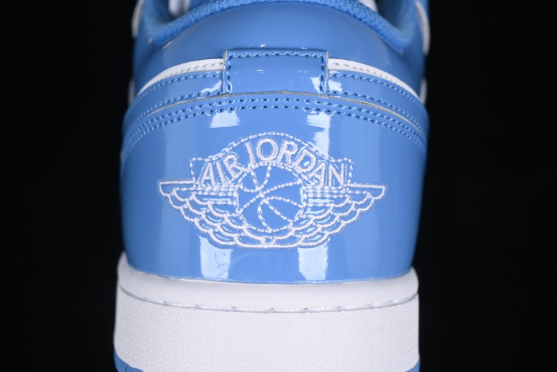 Nike Air Jordan 1 Low AJ1 Patent Blue Casual Sneakers - FZ2138-114