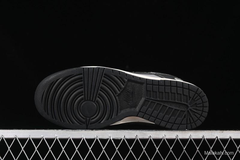 Nike SB Dunk Low BAPE Collaboration Anniversary Edition - White Grey Black Low Top Casual Skate Shoes - BB8969-007