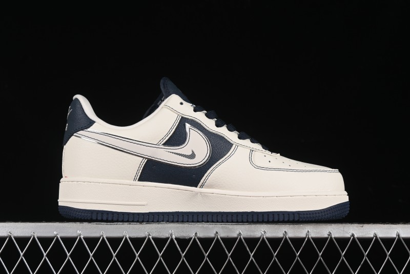 Nike Air Force 1 '07 Low Gucci Stone Island Collaboration - Off White Graphite Low-Top Casual Sneakers - KK1988-013