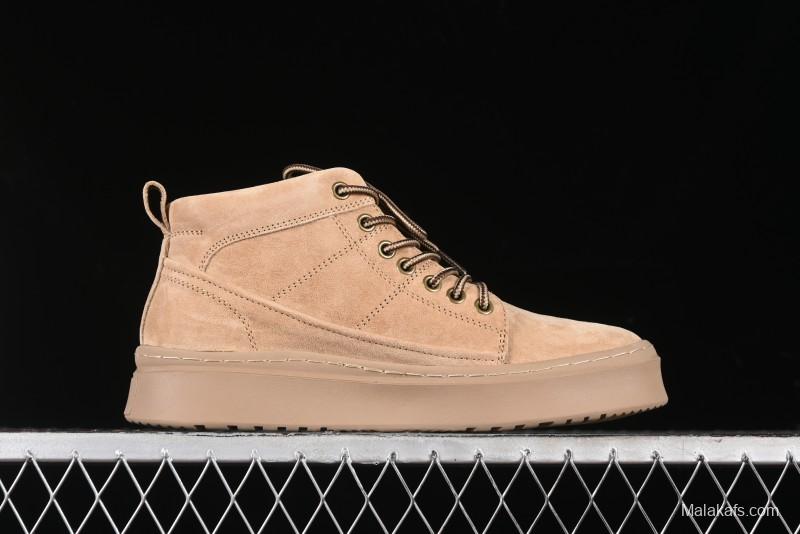Timberland Outdoor Mid-Top Casual Martin Boots with Premium Suede Leather - TB10072SAND