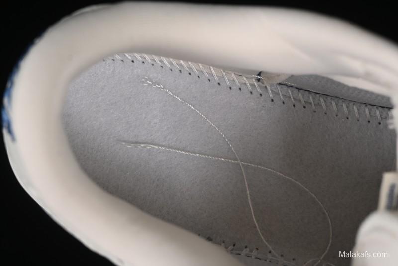 Nike SB Dunk Low LV Collaboration - Beige Blue Print Anniversary High-End Custom Low-Top Casual Skate Shoes - JH8310-954