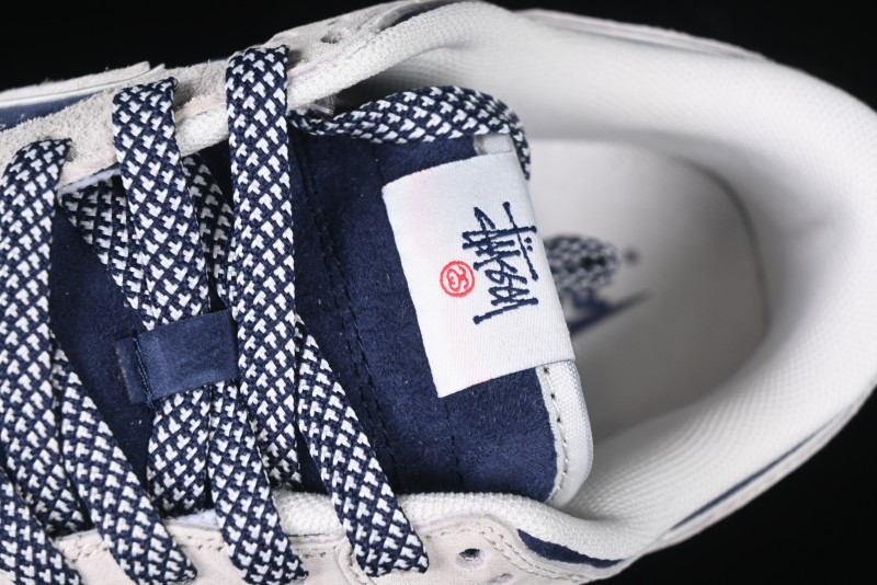 Nike SB Dunk Low Stussy Collaboration - Light Blue Pig Anniversary High-End Custom Low-Top Casual Skate Shoes - XX2025-528
