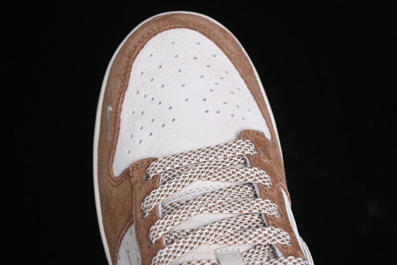 Nike SB Dunk Low Stussy Collaboration - Mummy Brown Anniversary Custom Low-Top Casual Sneakers - XX3168-601