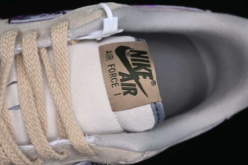 Nike Air Force 1 '07 Low Purple Taro Demon Casual Sneakers - ZB2121-301