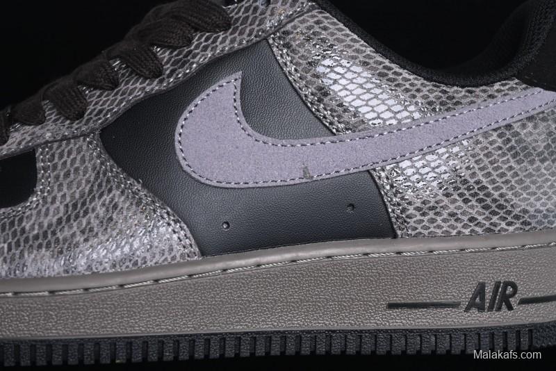 Nike Air Force 1 '07 Low Snake Year Themed Low-Top Casual Sneakers - HF2898-001