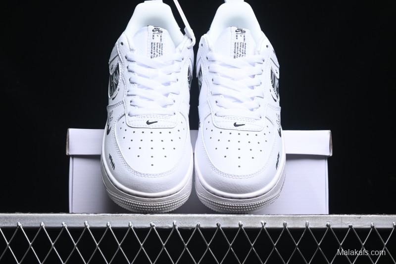 Nike Air Force 1 '07 Low "Smiley Face" Casual Sneakers - FB8971-020