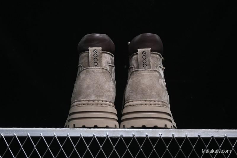 ECCO Cool Series Workwear Leather Anti-Slip Platform Chelsea Boots - 63890801001