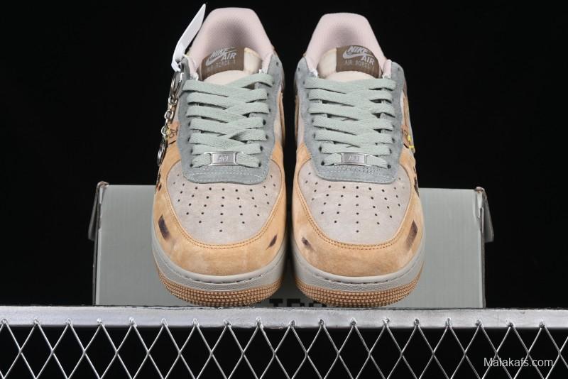 Nike Air Force 1'07 Low "Kakarot" Dragon Ball Z Custom Casual Sneakers for Autumn Winter - CD1212-666