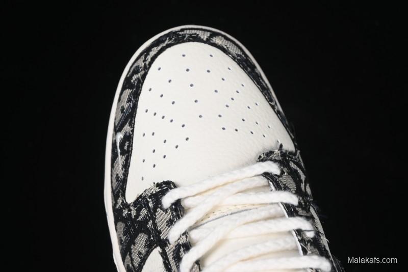 Nike SB Dunk Low Dior Collaboration Anniversary Customized Low-Top Casual Skate Shoes - YX5066-248