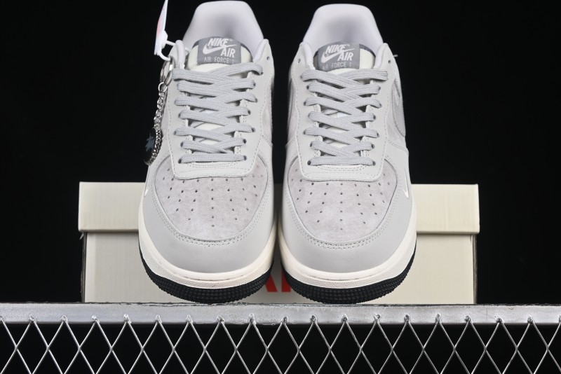Nike Air Force 1 '07 Low Stussy Collaboration Galaxy Grey Low-Top Casual Sneakers - KK1988-055