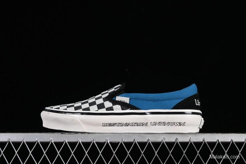 Vans Slip-On x Liberaiders Origami Checkerboard Low-Top Casual Sneakers - VN000V0SAPK