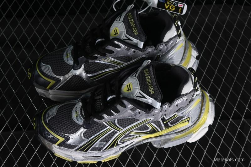 Balenciaga Runner Kith Four Color Retro Casual Sneakers - W3RMU1279