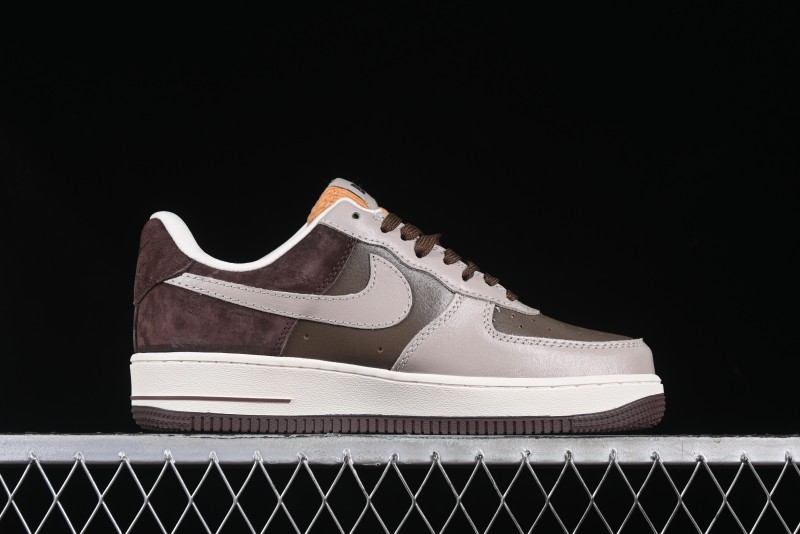 Nike Air Force 1 '07 Low BAPE Collaboration Grey Green Brown Low-Top Casual Sneakers - KK1988-039