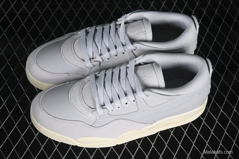 Nike Air Jordan 4 Remastered Sneakers with Textile Mesh Leather and Suede Upper - FQ7940-001