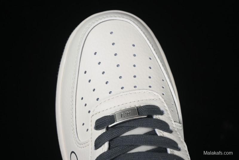 Nike Air Force 1 '07 Low Gucci Collaboration Beige Grey Pattern Low-Top Casual Sneakers - XZ6188-723