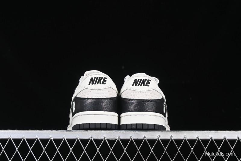 Nike SB Dunk Low BAPE Collaboration Splatter Pig Eight White Hook Anniversary High-End Custom Low-Top Casual Sneakers - DJ2024-053