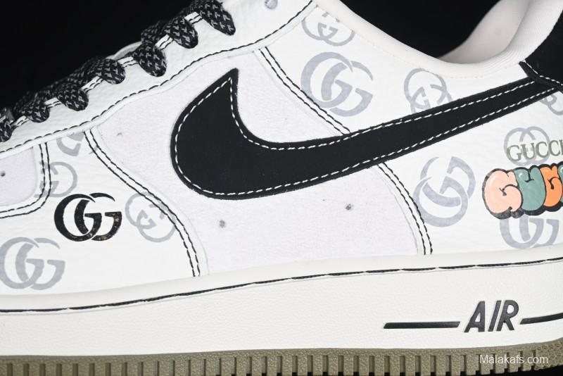 Nike Air Force 1 '07 Low Gucci Collaboration Classic Pattern Low-Top Casual Sneakers - CH6336-516