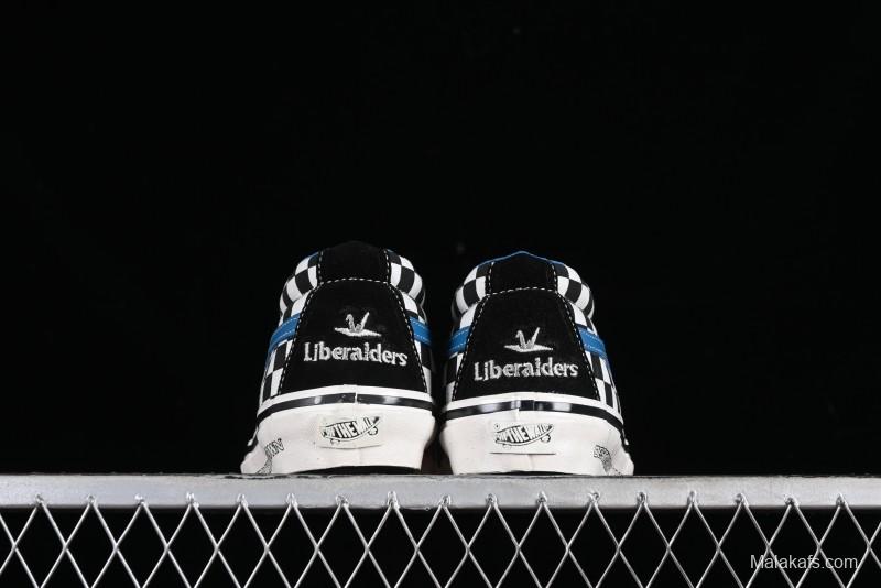 Vans SK8-Mid x Liberaiders Origami Checkerboard Mid-Top Casual Skate Shoes - VN0A3TKNQXH
