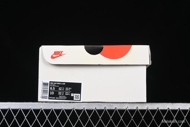 Nike Air Force 1 '07 Low Supreme Collaboration Tiffany Blue Low-Top Casual Sneakers - DF0188-025