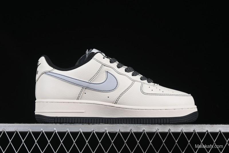 Nike Air Force 1 '07 Low Stussy Collaboration Embroidered Mini Swoosh Casual Sneakers - XZ6188-630
