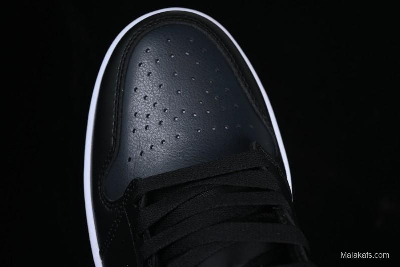 Nike Air Jordan 1 Mid AJ1 Basketball Shoes in Black White Gray - DQ8426-010