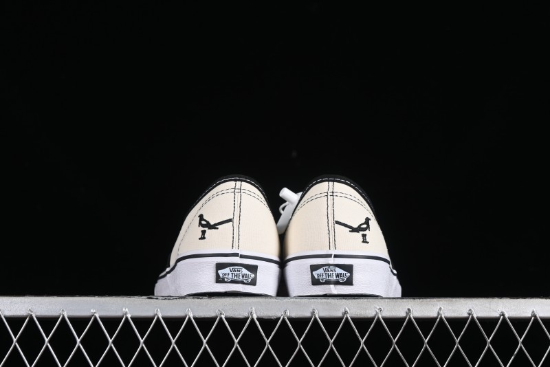 Vans Authentic Peace Dove Series Classic Canvas Patchwork Low-Top Skate Shoes - VN0009VBPB