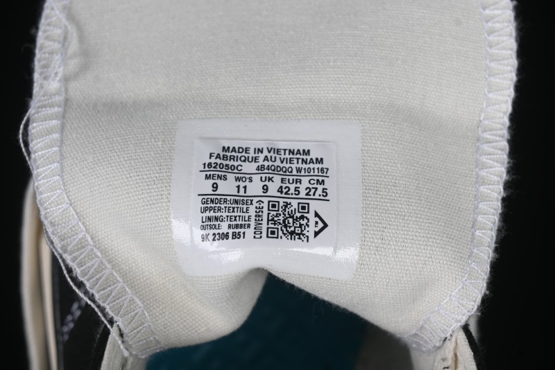 Converse Chuck 1970s High-Top Casual Canvas Sneakers with Classic Graffiti Limited Edition Three-Star Logo - 162050C