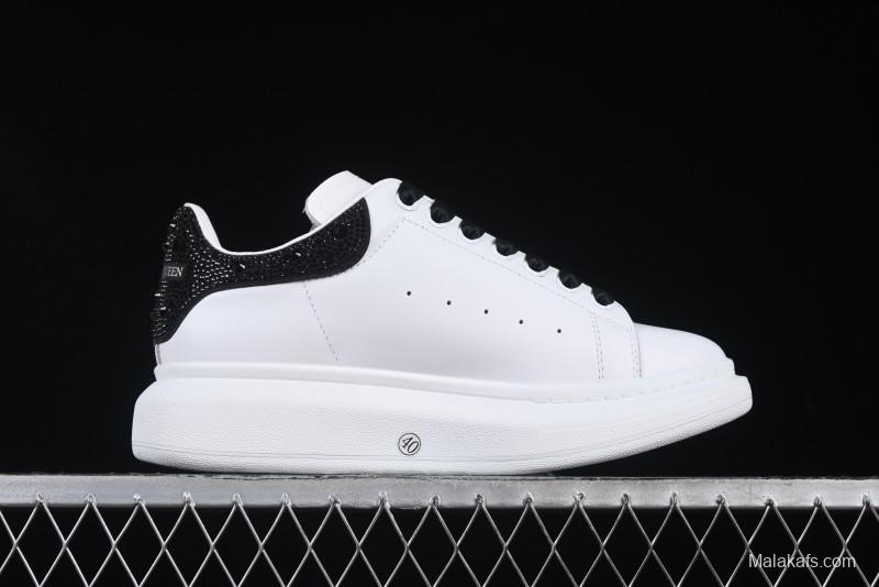 Alexander McQueen Oversized Sneakers with Black Suede Heel Detail - D.E5