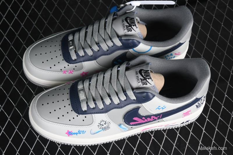 Nike Air Force 1 '07 Low "Jinkesi" League of Legends Series Jinx Custom Low-Top Casual Sneakers for Autumn Winter - XL2321-222