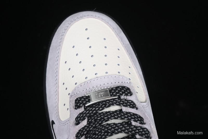 Nike Air Force 1 '07 Low Stussy Collaboration All Black Low-Top Casual Sneakers - XZ6188-195